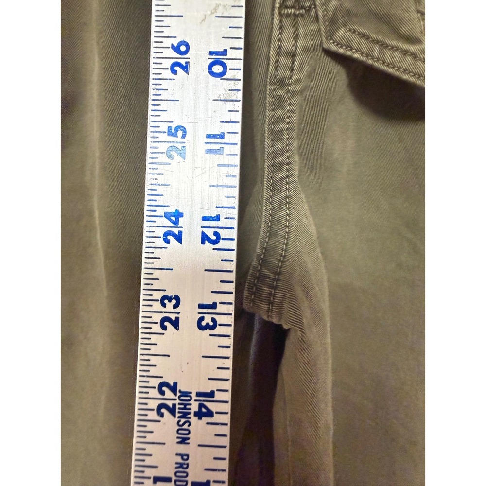 Citizens of Humanity Wide Leg Pants Women 26 Olive Green Excellent Tie Waist - Picture 6 of 9